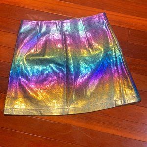 Rainbow Sparkle Mini Skirt